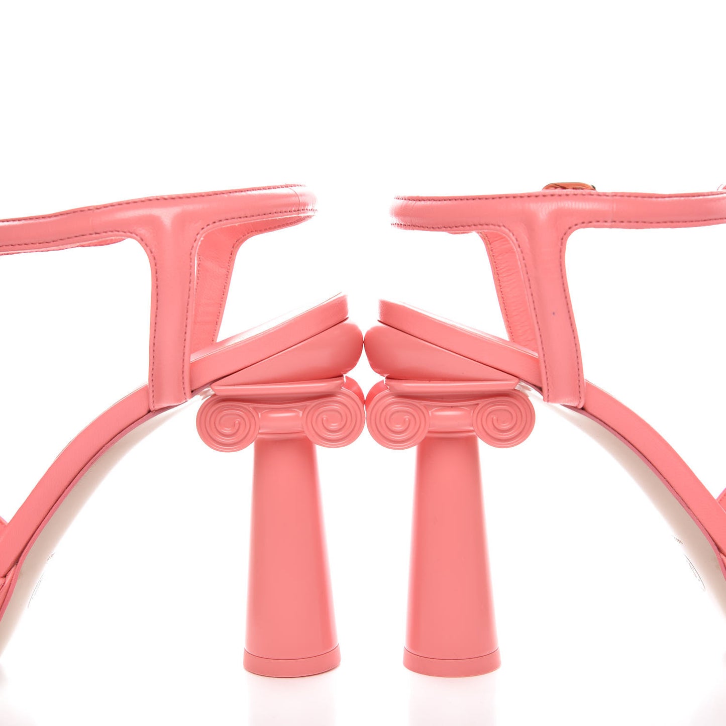 Goatskin Parthenon Platform Sandals 40 Pink