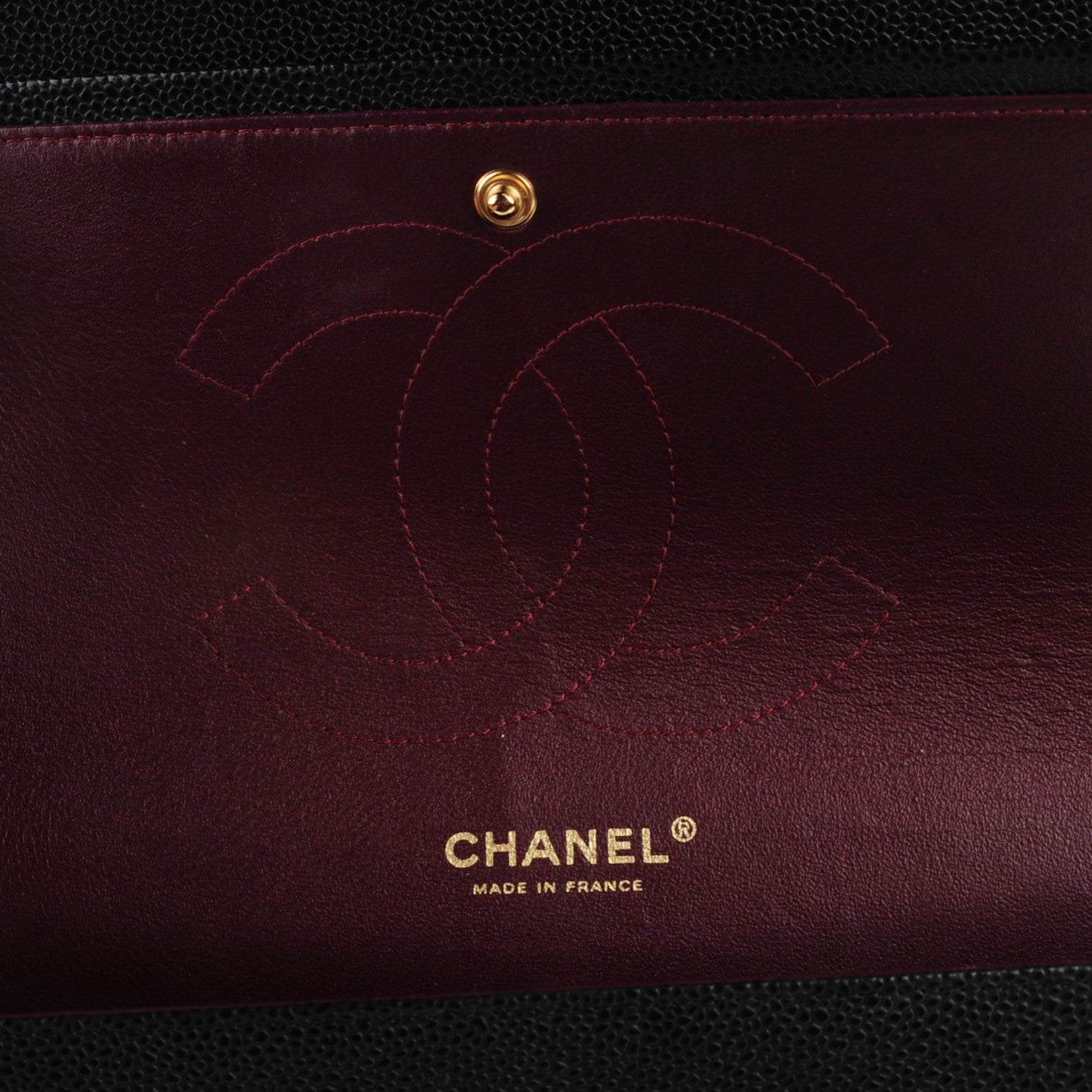 Chanel Caviar Quilted Jumbo Double Flap Black 7 of 9