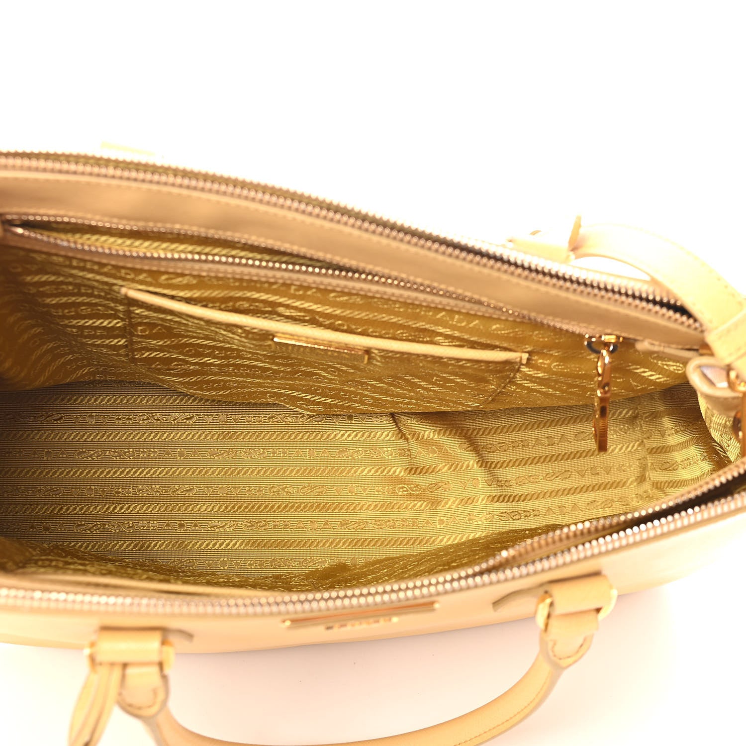 Prada Saffiano Medium Galleria Double Zip Tote Ginestra 4 of 4