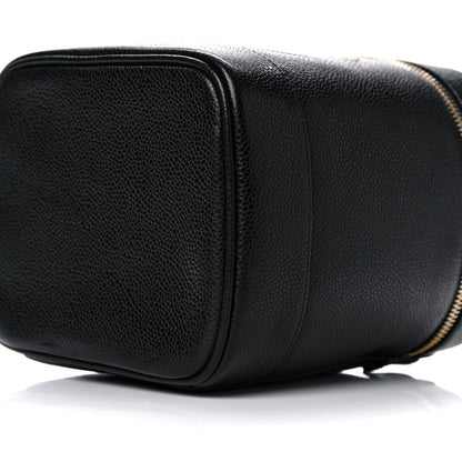 Chanel Caviar Vanity Cosmetic Case Black 10 of 14