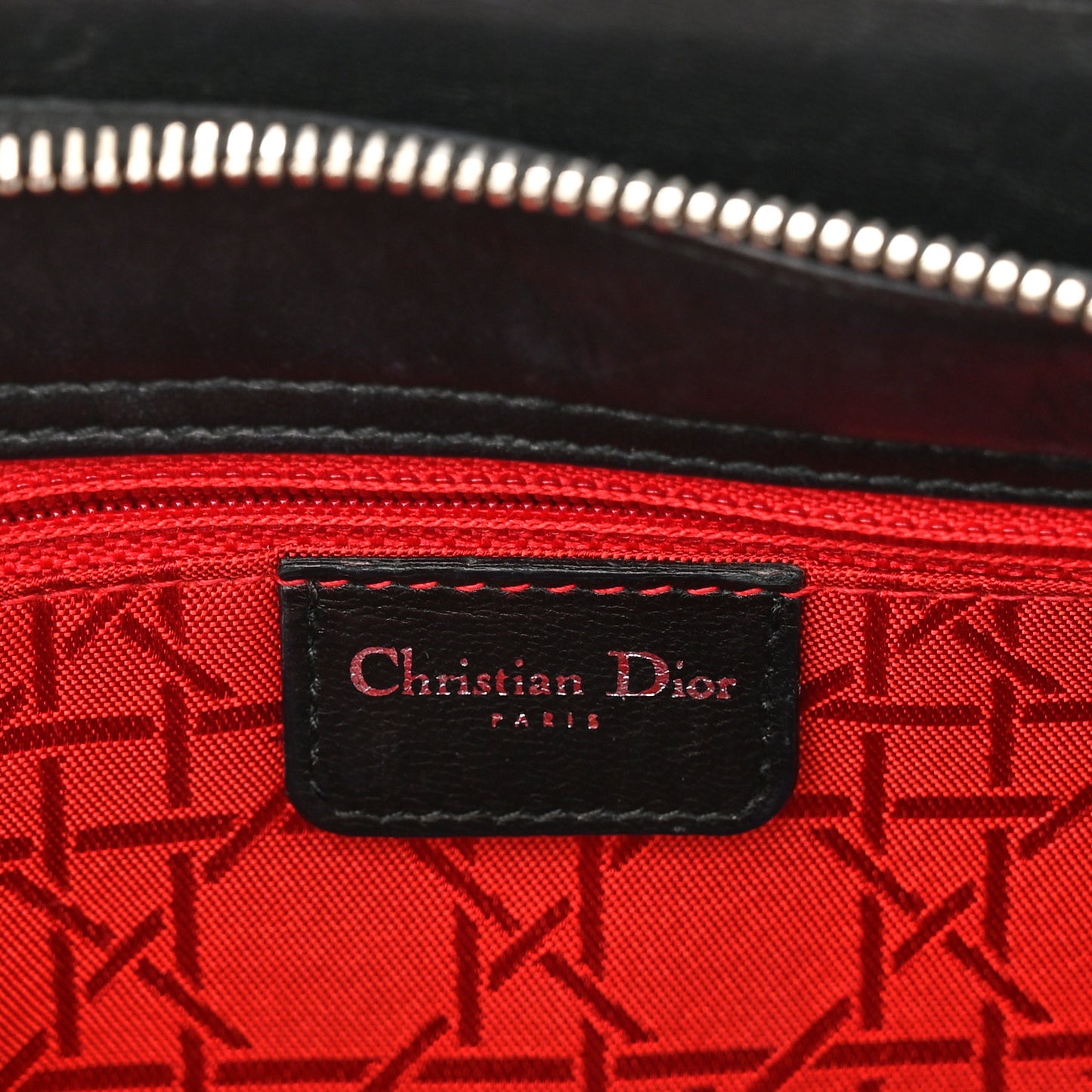 Lambskin Cannage Studded East West Lady Dior Black