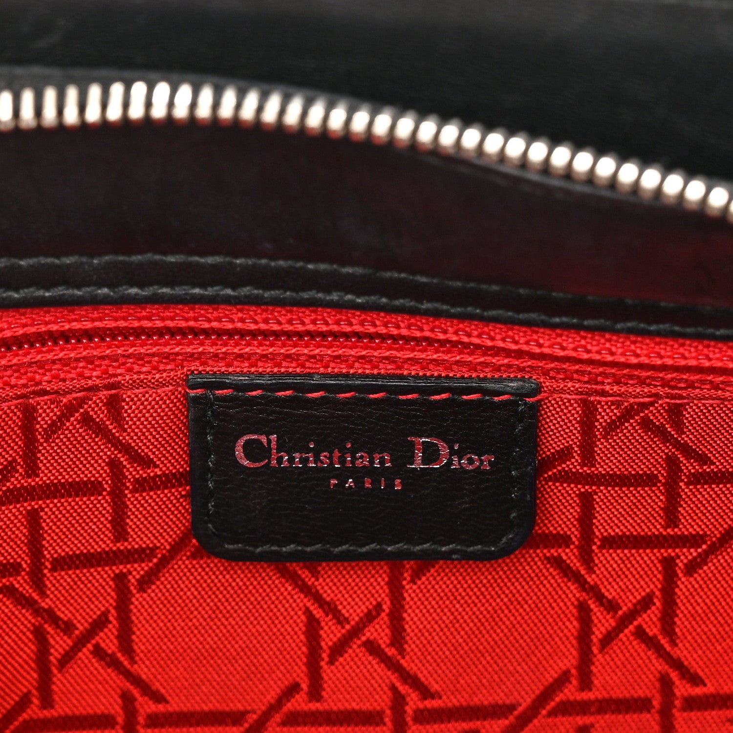 Christian Dior Lambskin Cannage Studded East West Lady Dior Black 4 of 13