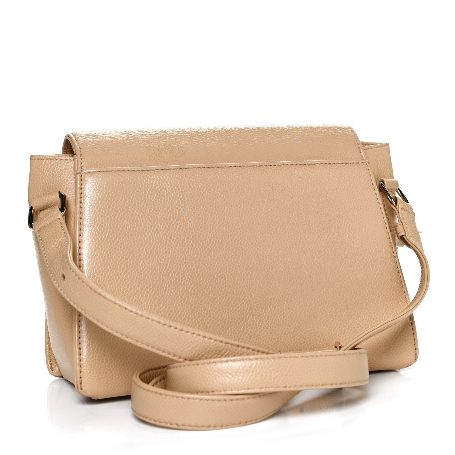 Chanel Caviar Mini Mademoiselle Flap Shoulder Bag Beige 3 of 10