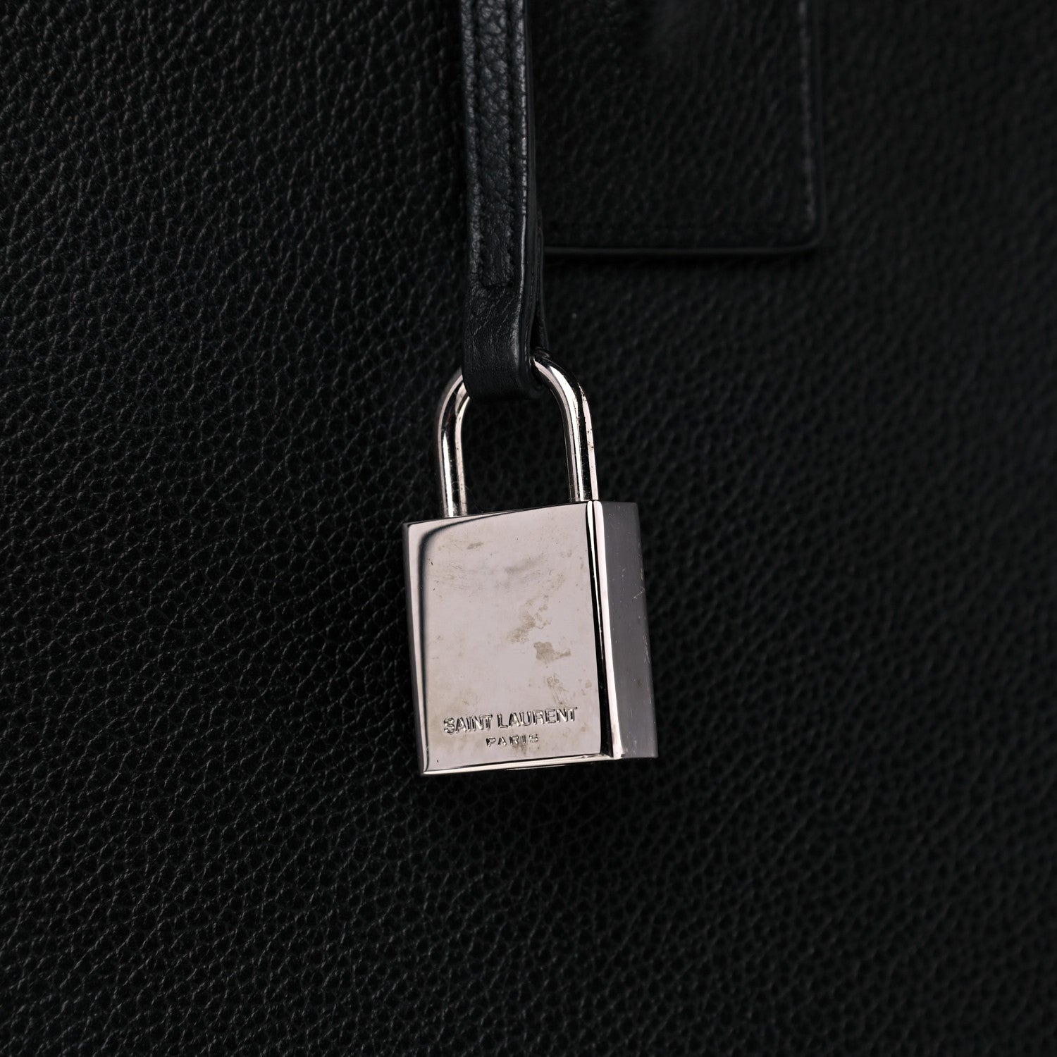 Saint Laurent Grained Calfskin Small Sac De Jour Black 13 of 15
