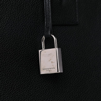 Saint Laurent Grained Calfskin Small Sac De Jour Black 13 of 15
