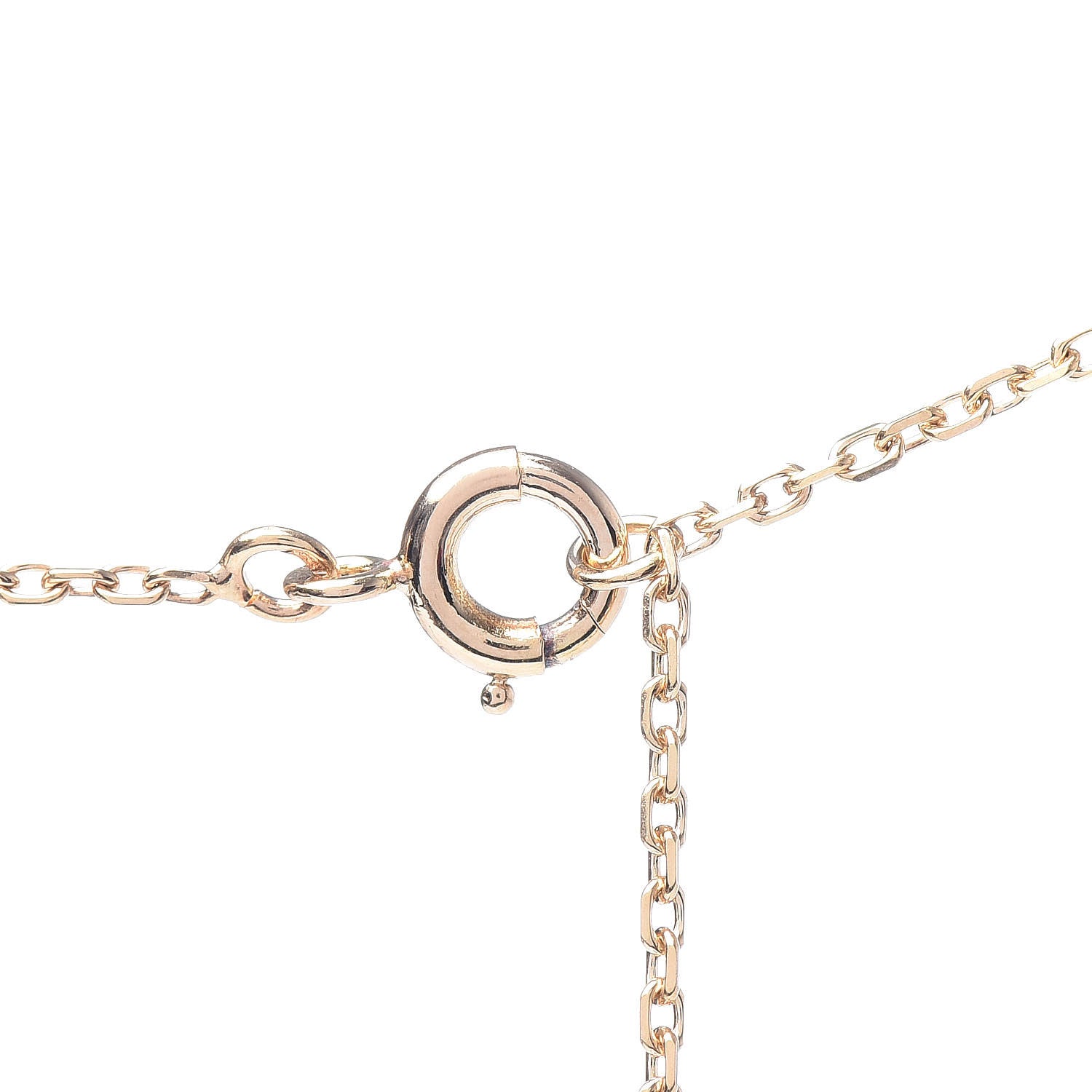 Van Cleef & Arpels 18K Yellow Gold Mother of Pearl Diamond Butterfly Pendant Necklace 5 of 5