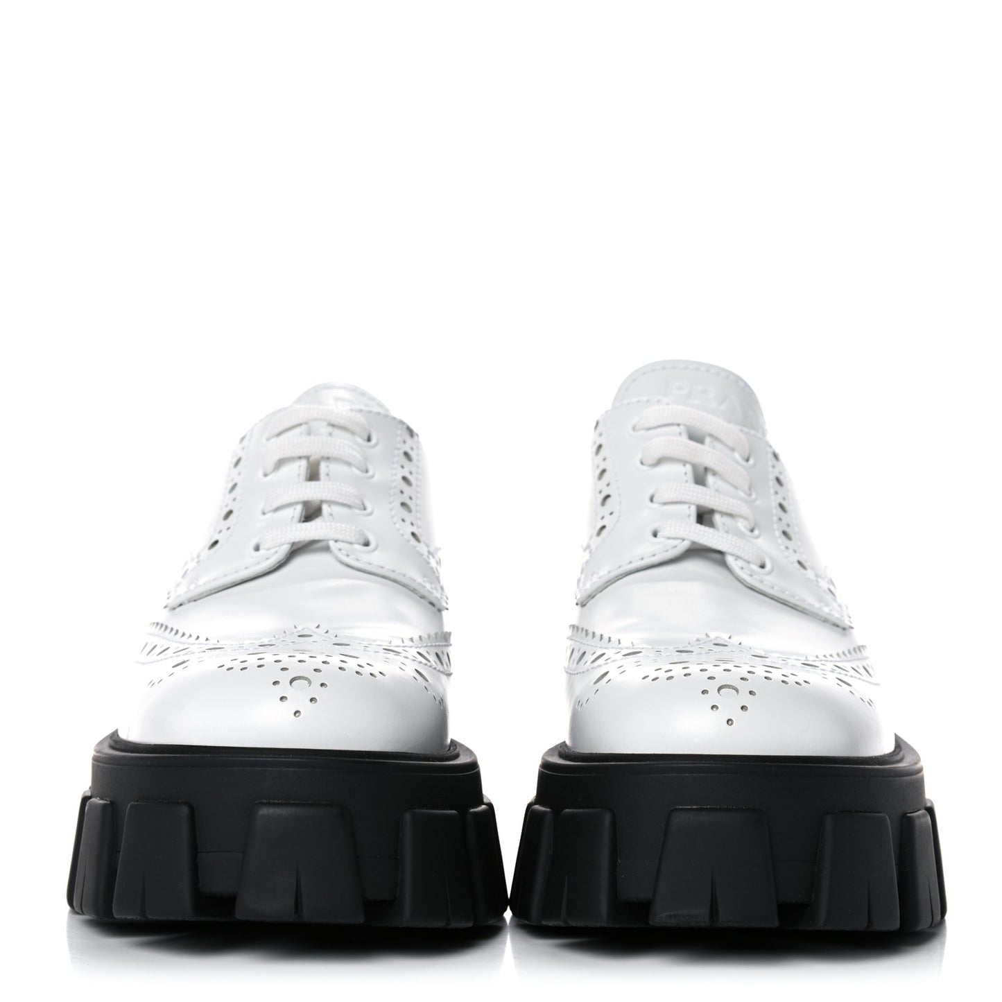 Spazzolato Rois Brogue Monolith 55mm Derby Loafers 37.5 White