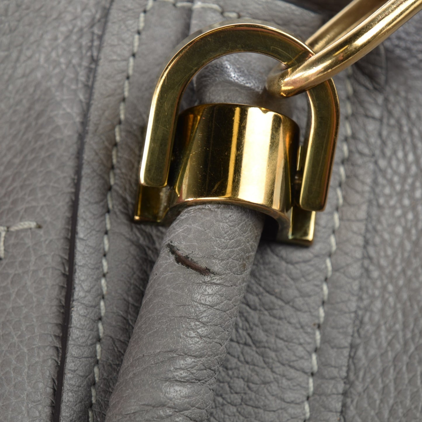 Calfskin Small Paraty Cashmere Grey