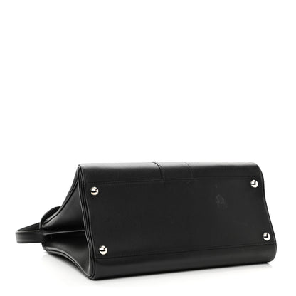 Delvaux Grained Calfskin MM Brillant Satchel Black 4 of 11