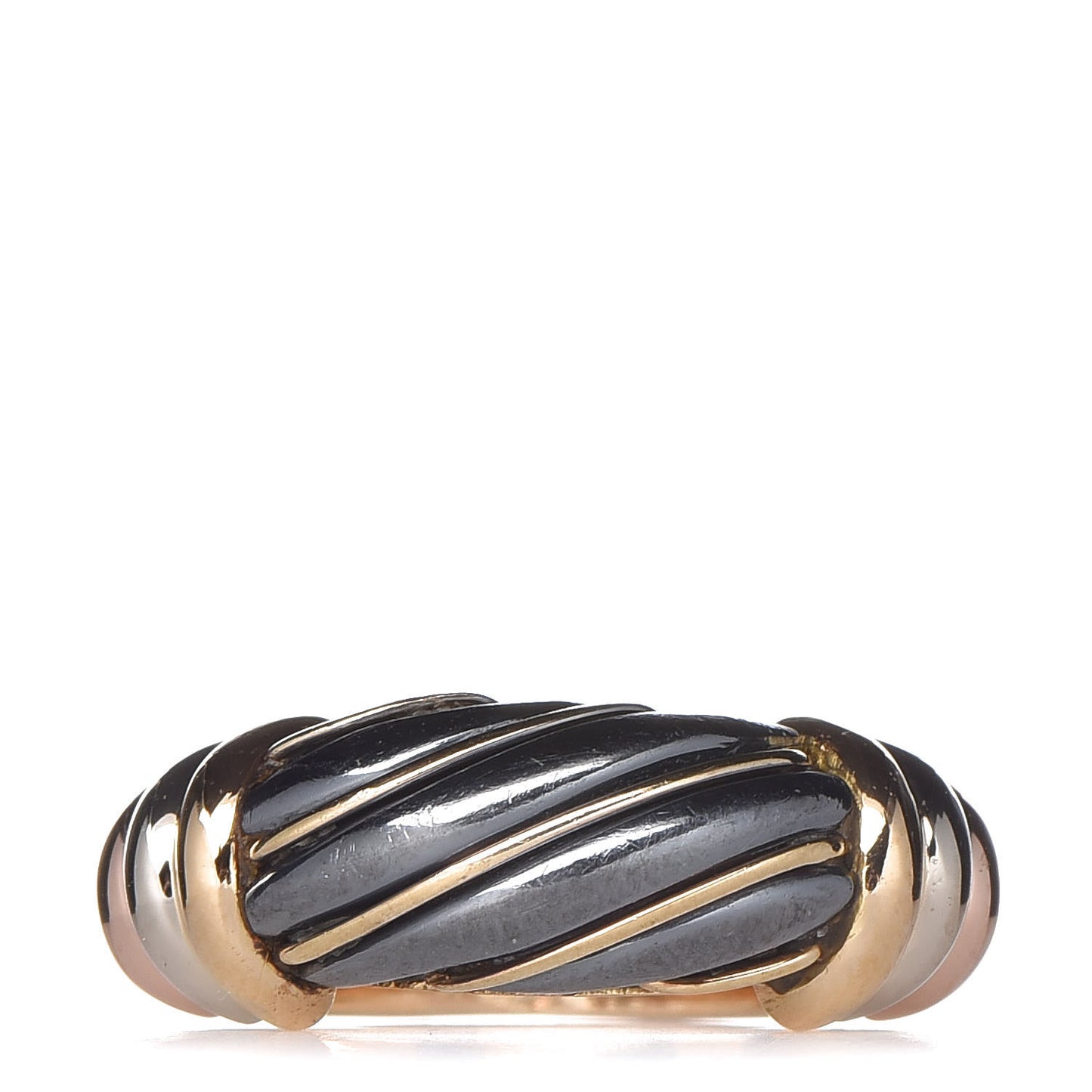 18K Pink Yellow White Gold Silverium Ring 52 6