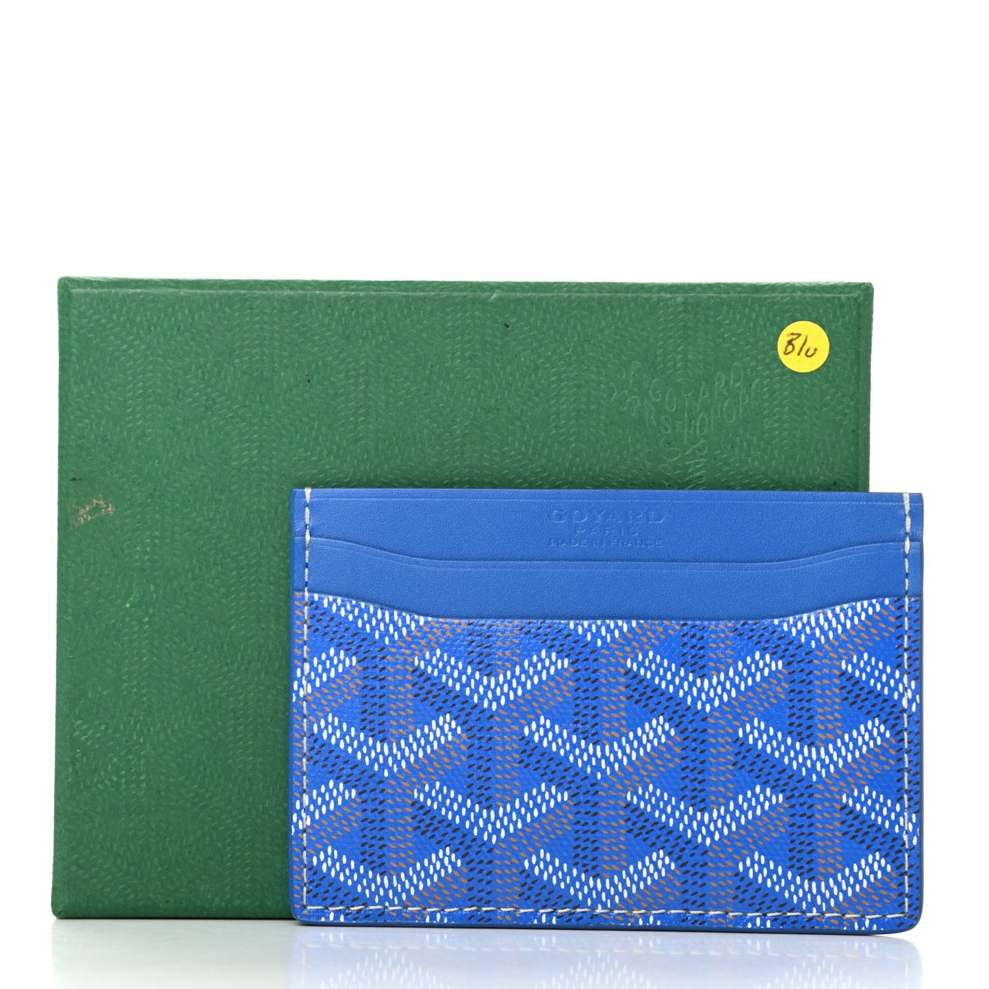 Goyardine Saint Sulpice Card Holder Sky Blue