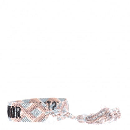 Christian Dior Woven Cotton J'Adior Friendship Bracelet Set Blue Nude 6 of 7