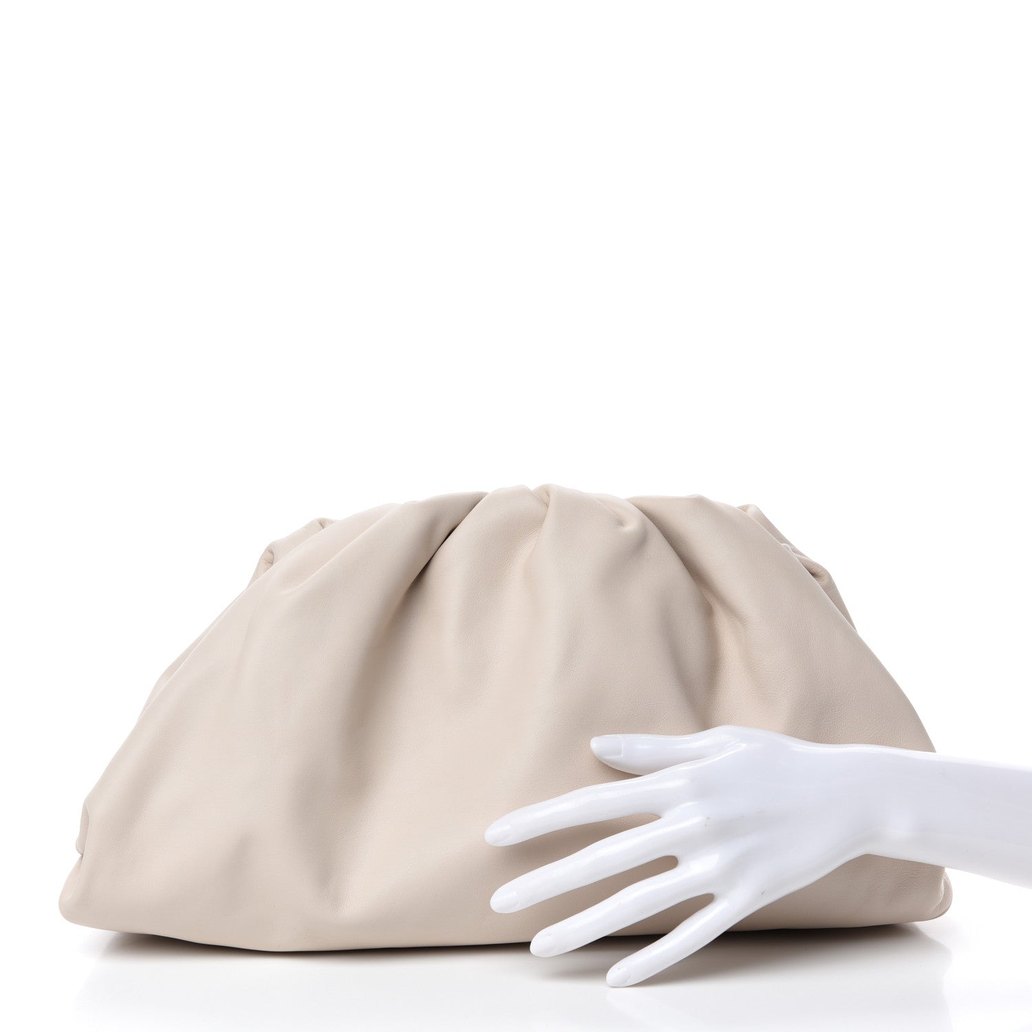 Bottega Veneta Smooth Butter Calf The Pouch Oversized Clutch Mist 2 of 10