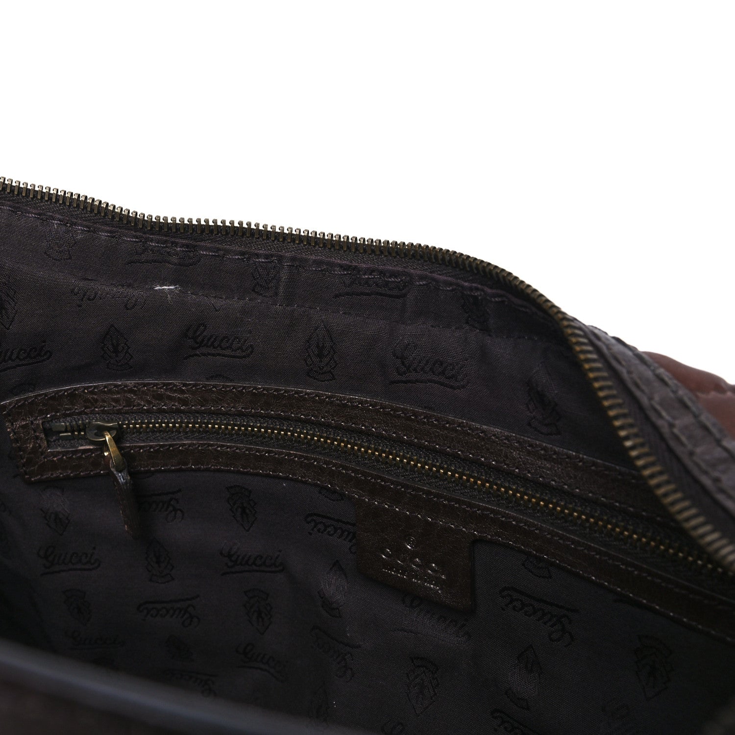 Gucci Guccissima Medium Jockey Hobo Dark Brown 12 of 12