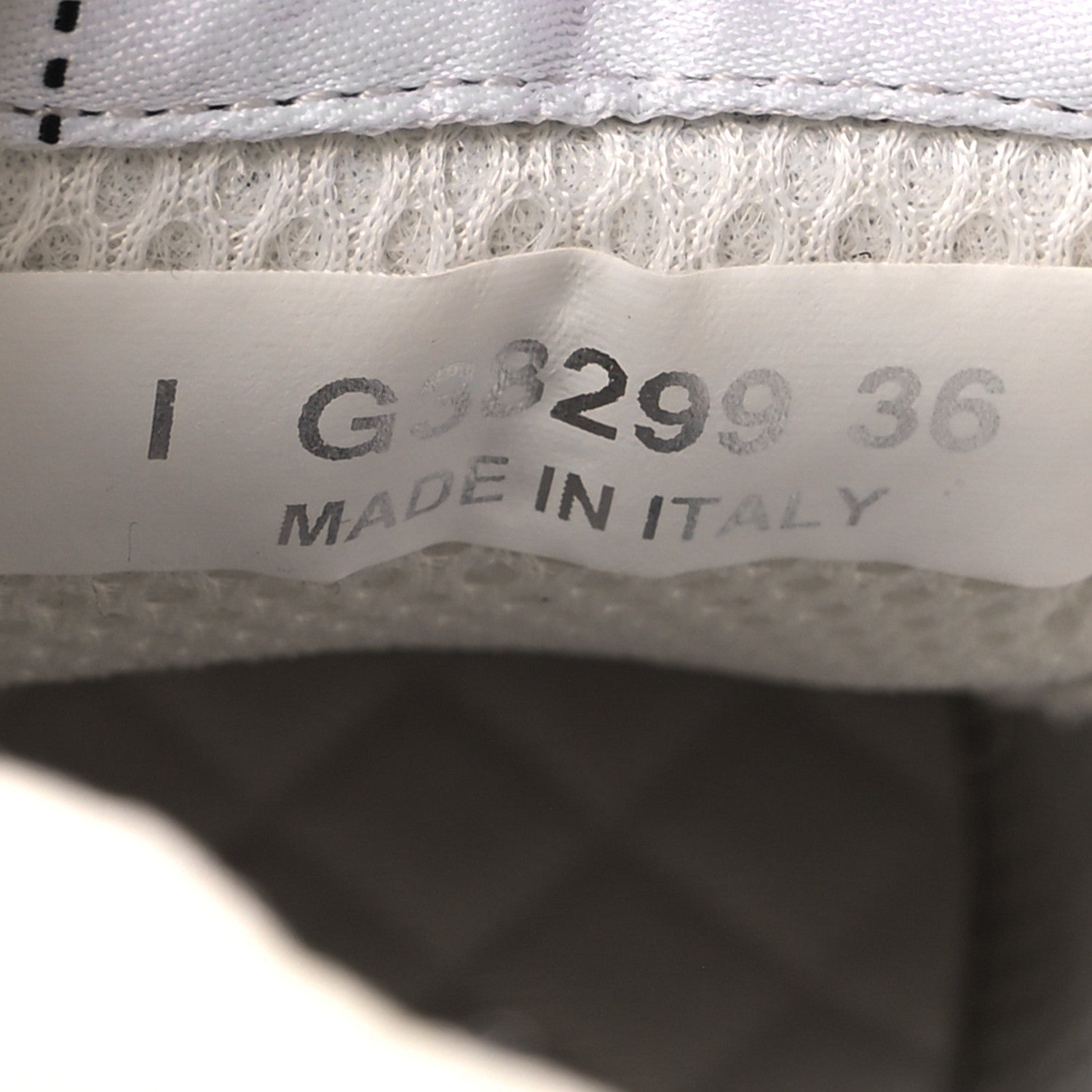 Chanel Mesh Suede Grained Calfskin Womens CC Sneakers 36 Black White 6 of 8