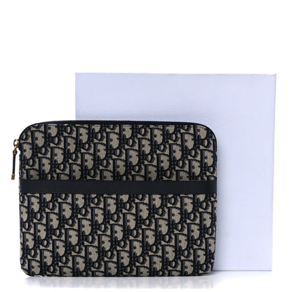 Christian Dior Oblique Pouch Clutch Blue 10 of 10