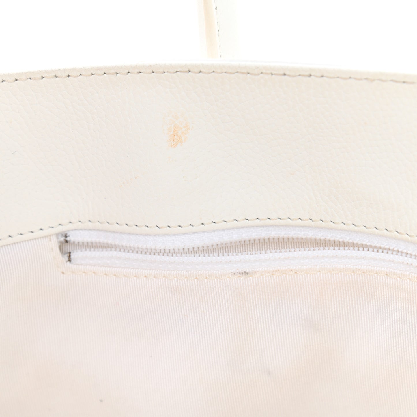 Calfskin Cerf Executive Shopper Tote White