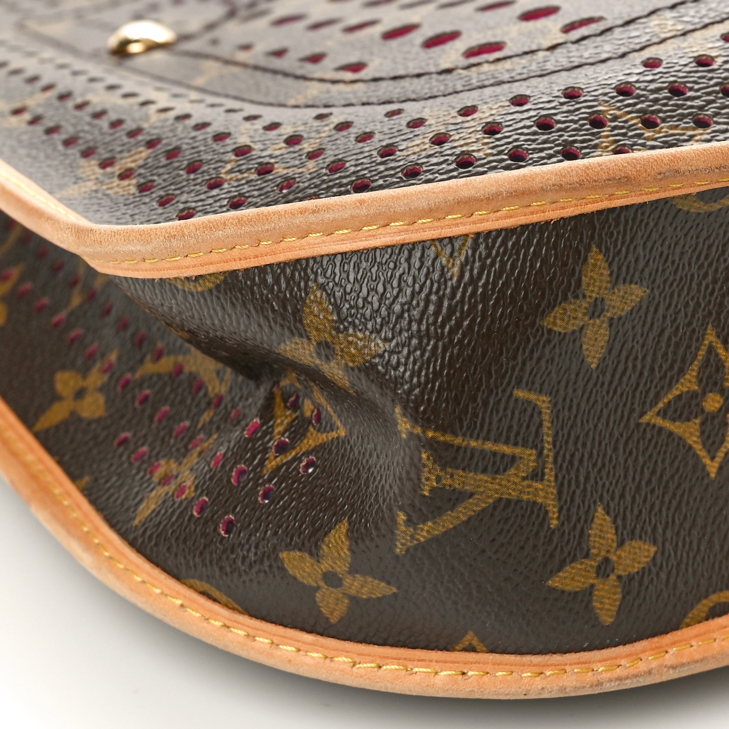 Louis Vuitton Monogram Perforated Musette Fuchisa 8 of 9