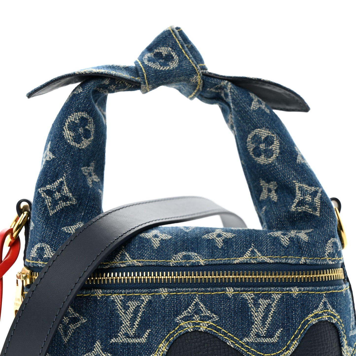 X NIGO Taurillon Monogram Denim Japanese Cruiser Blue
