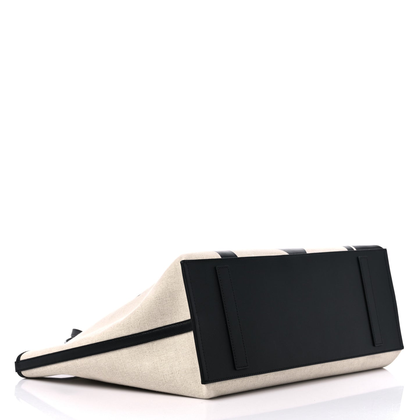 Canvas Glitch Logo Medium Aren Shopper Tote Black White
