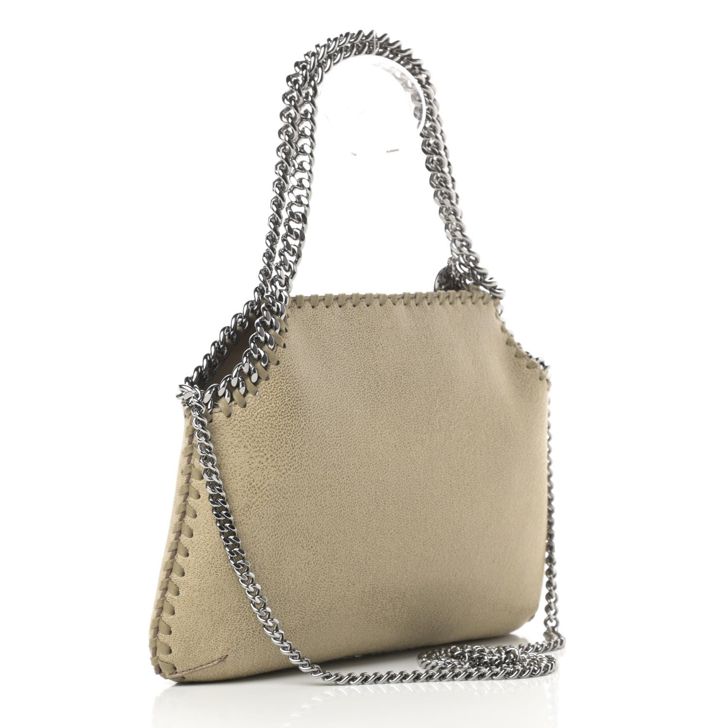 Stella McCartney Shaggy Deer Mini Falabella Bag Light Khaki 3 of 10