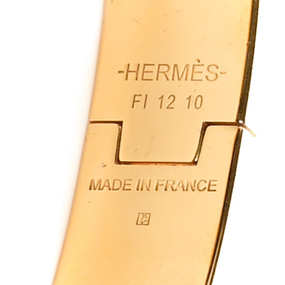 Hermes Matte Enamel Narrow Clic Clac HH Bracelet T5 Black 4 of 5