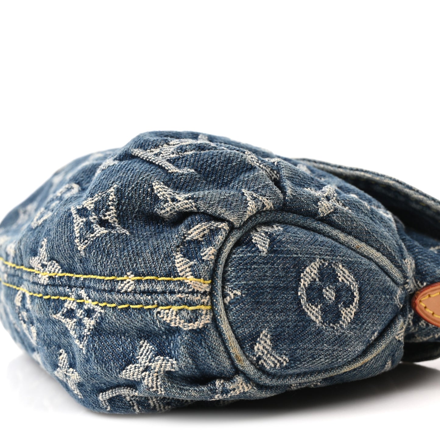 Monogram Denim Mini Pleaty Blue