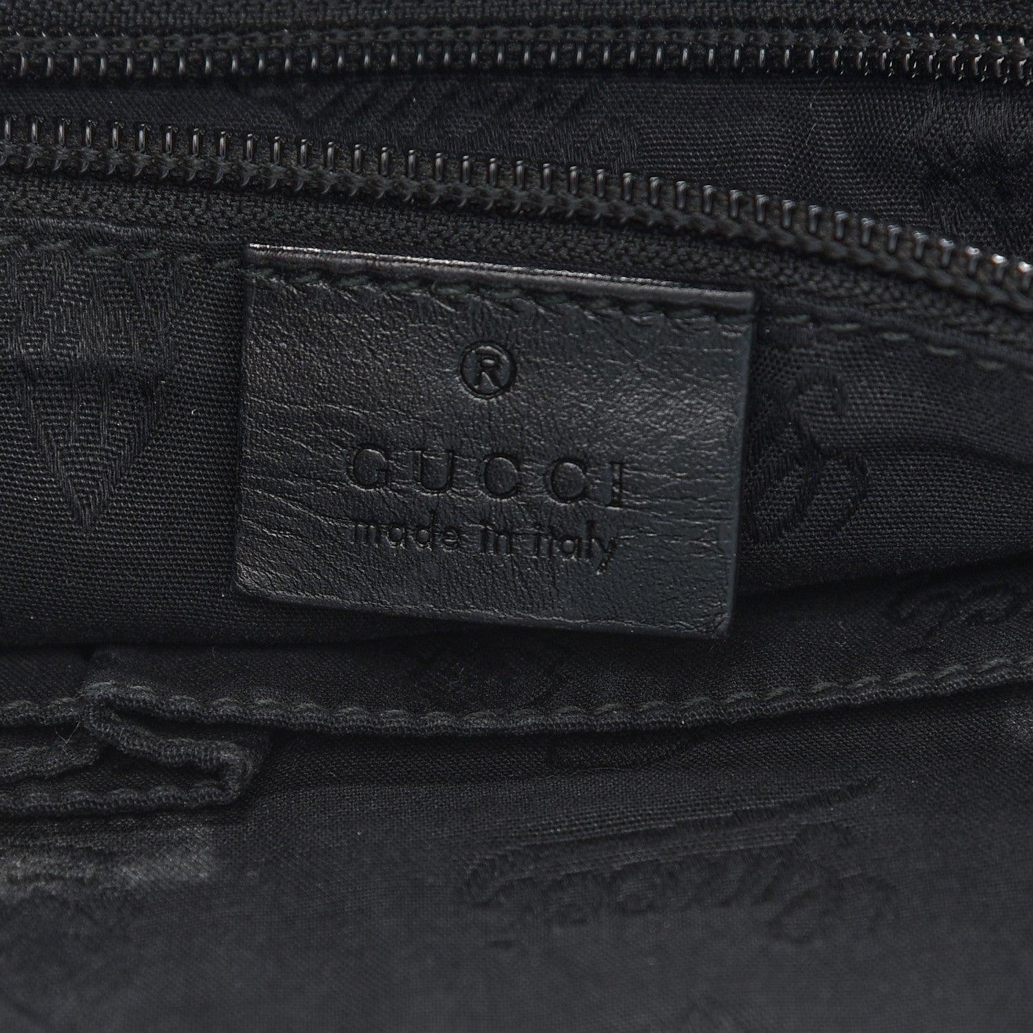 Gucci Imprime Monogram Medium Double Buckle Flap Messenger Bag Black 6 of 10