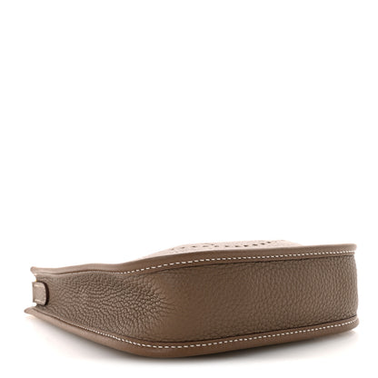 Hermes Taurillon Clemence Amazone Evelyne TPM Etoupe Bleu Indigo 3 of 8