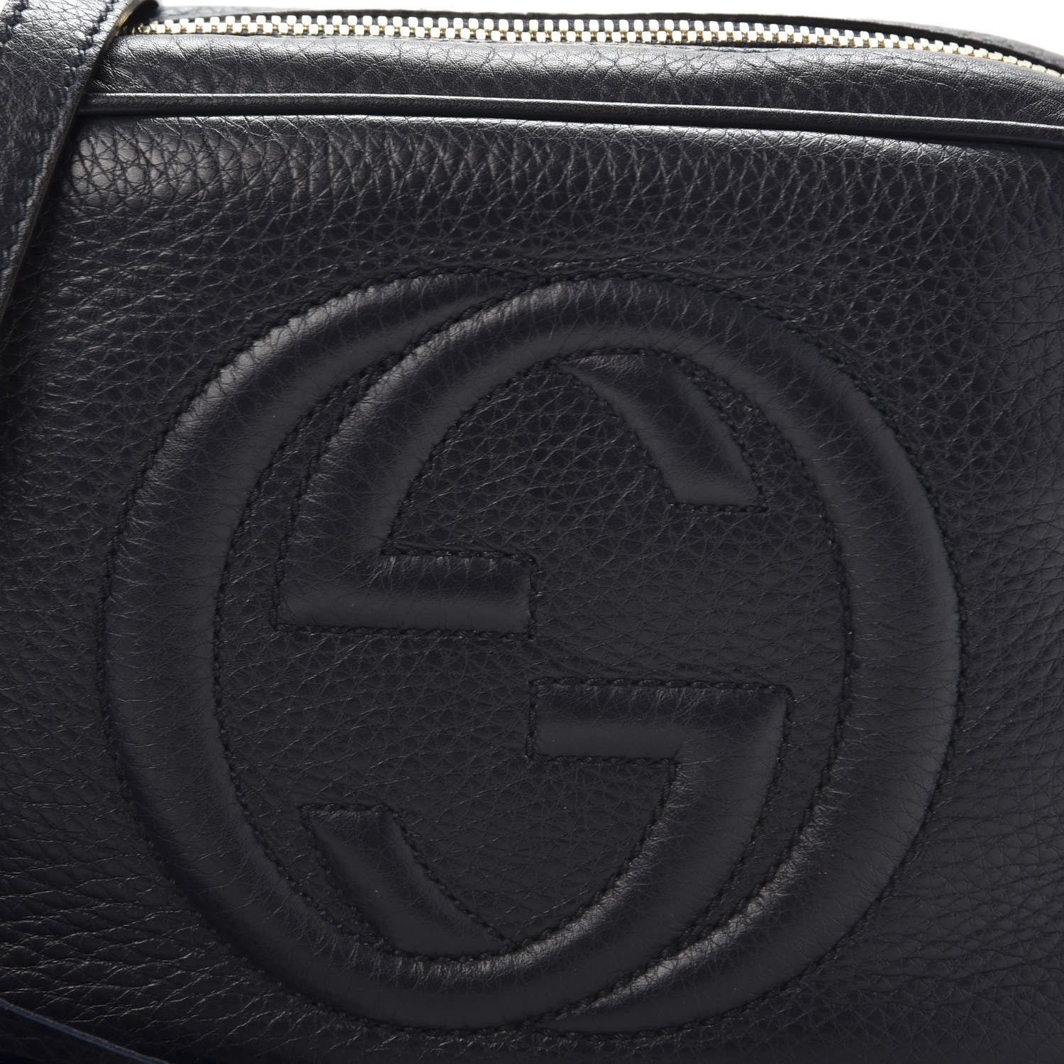 Gucci Pebbled Calfskin Small Soho Disco Bag Blue 12 of 12