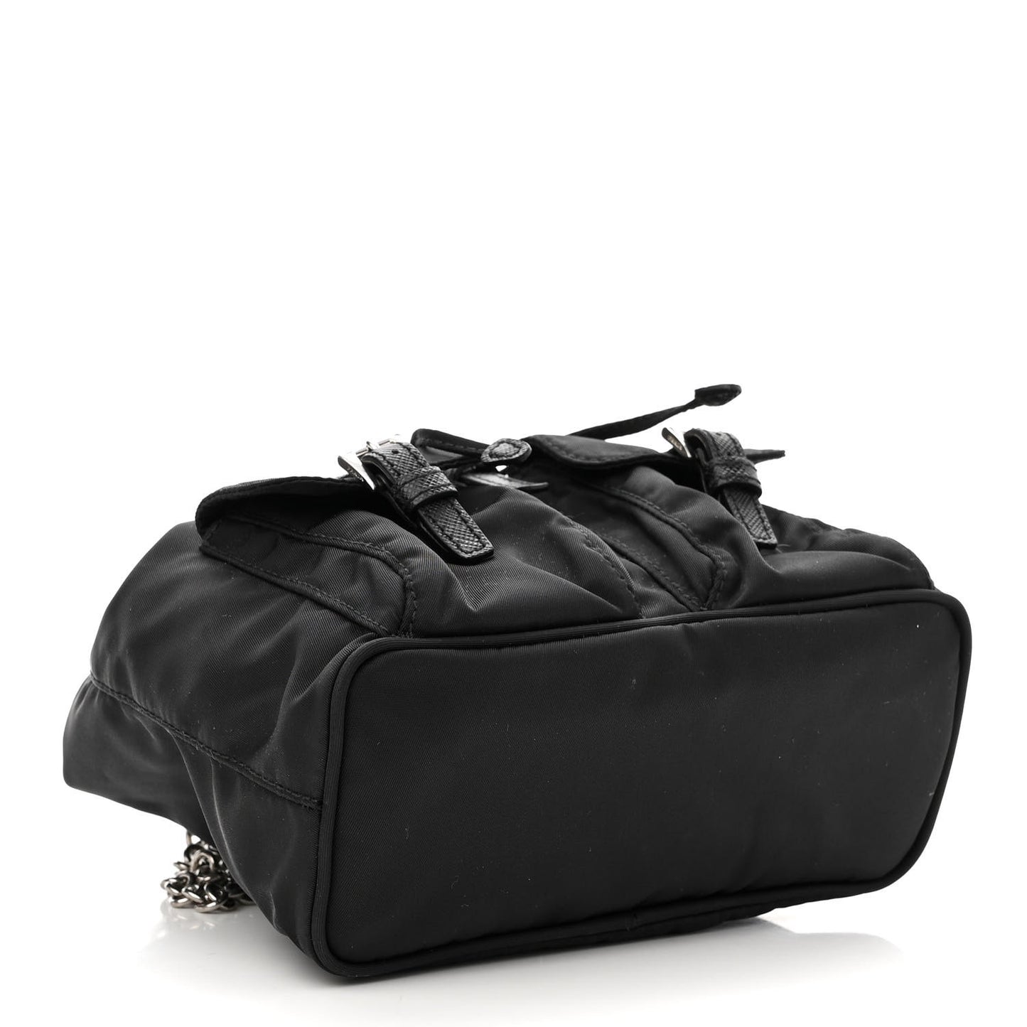 Nylon Vela Mini Crossbody Backpack Black