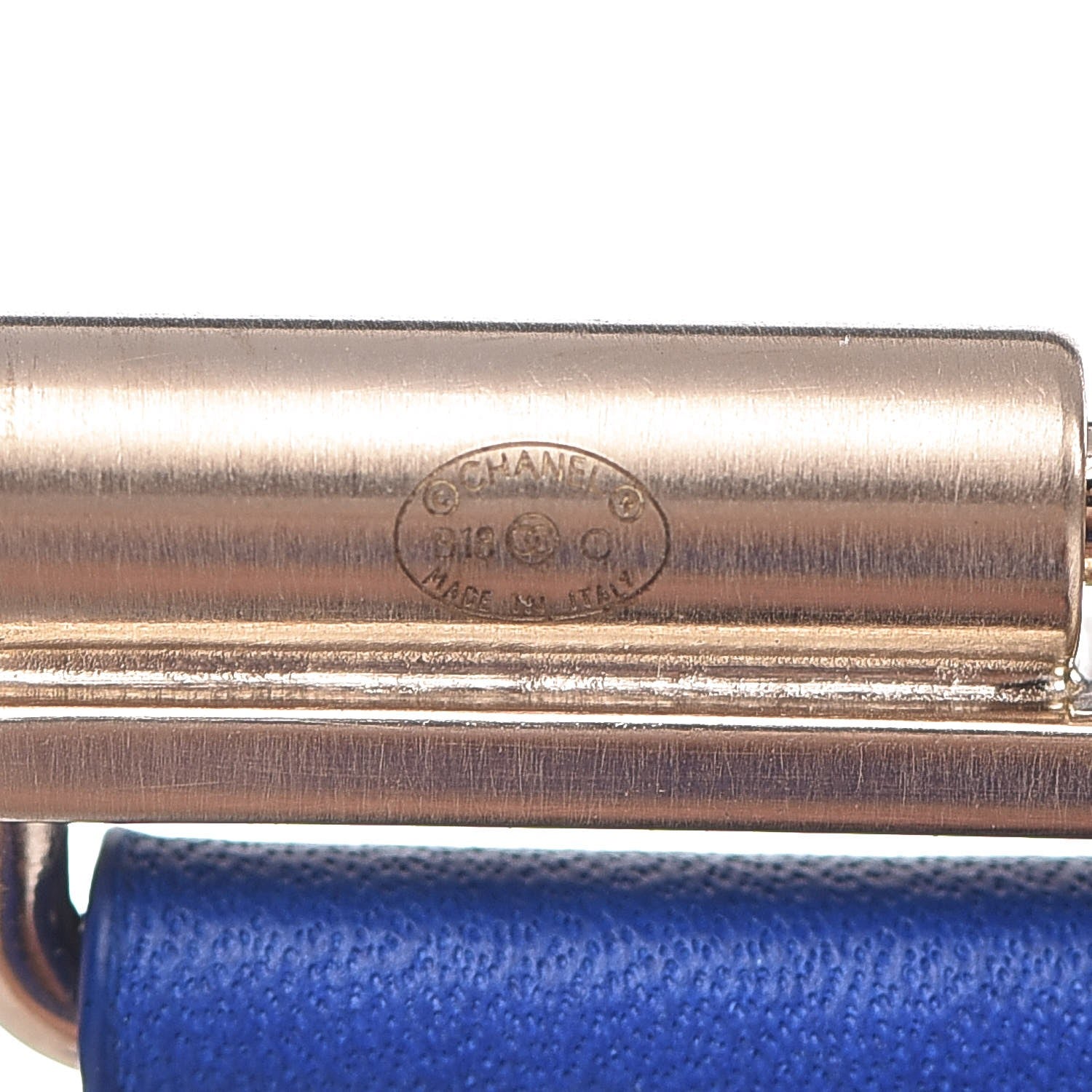 Chanel Calfskin CC Wide Cuff M Blue 5 of 7