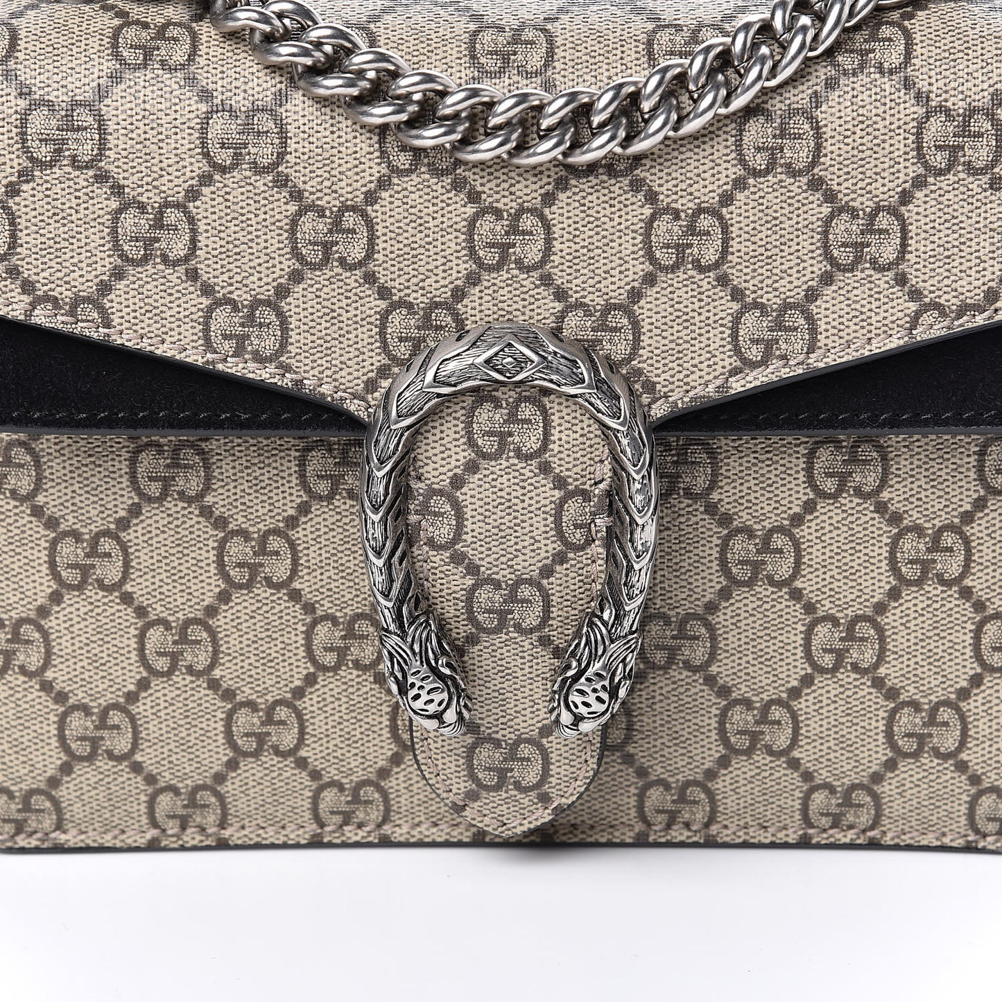 GG Supreme Monogram Mini Dionysus Shoulder Bag Black