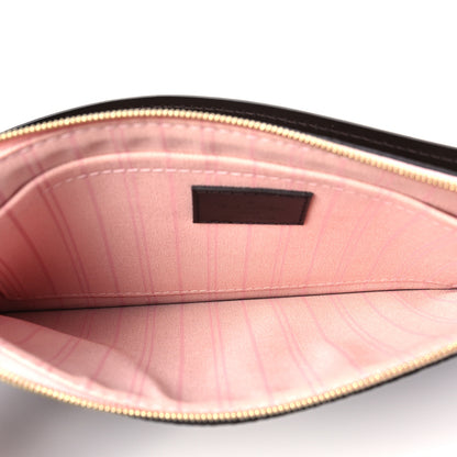 Louis Vuitton Damier Ebene Neverfull MM GM Pochette Rose Ballerine 5 of 6