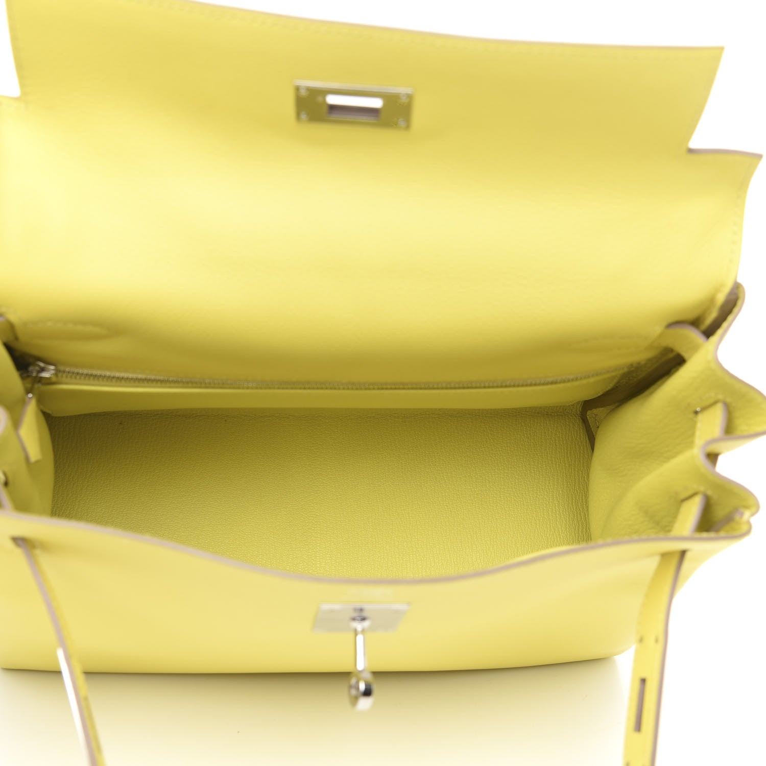 Hermes Evercolor Kelly Retourne 28 Lime 4 of 11