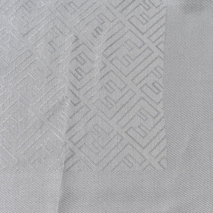 Fendi Silk Wool FF Shawl Grey 2 of 4