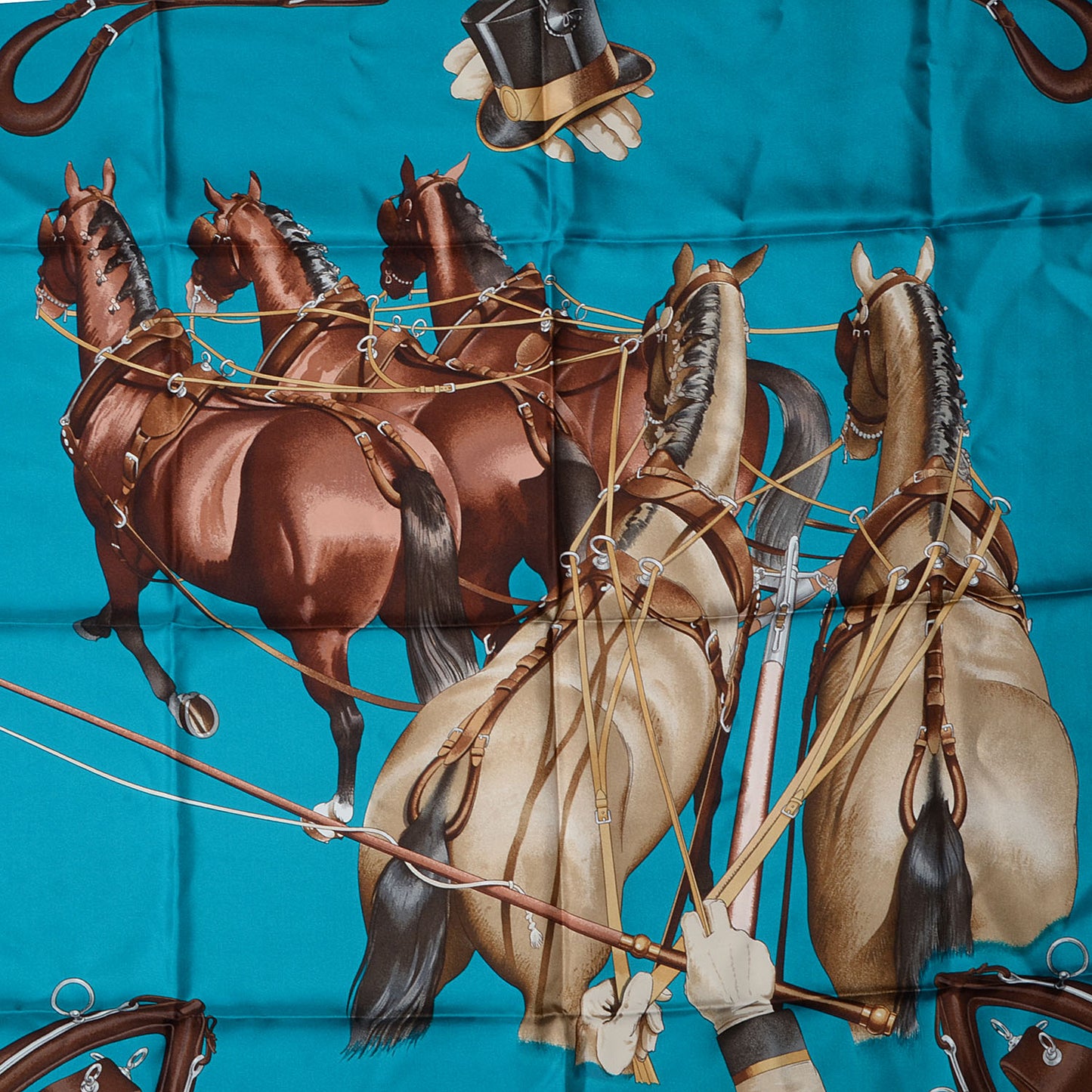 Silk Attelage En Arbalete Scarf 90