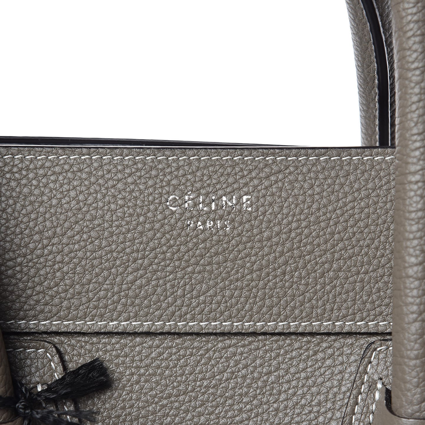 Drummed Calfskin Mini Luggage Souris