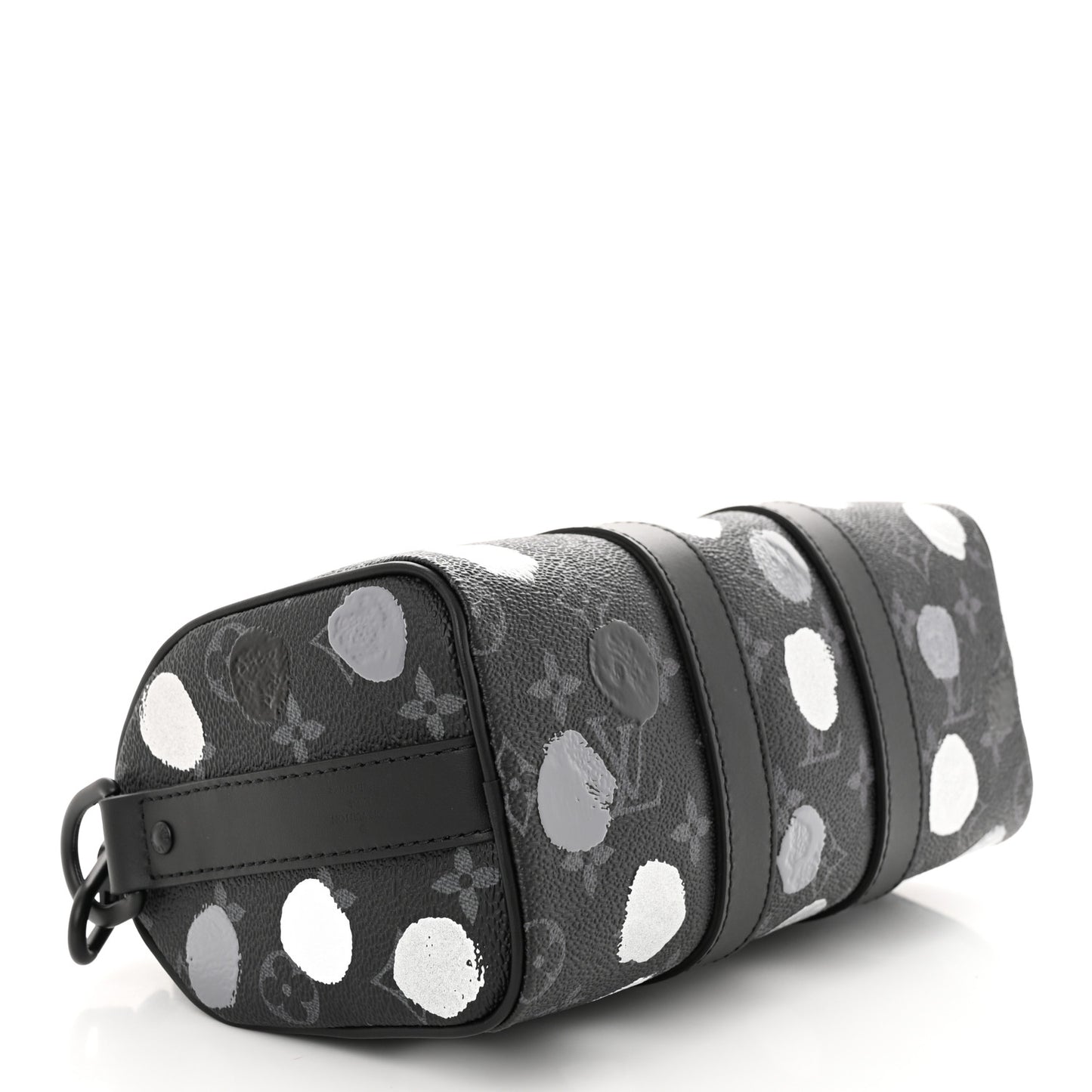 LV X YK Monogram Eclipse Keepall Bandouliere 25 Black Silver