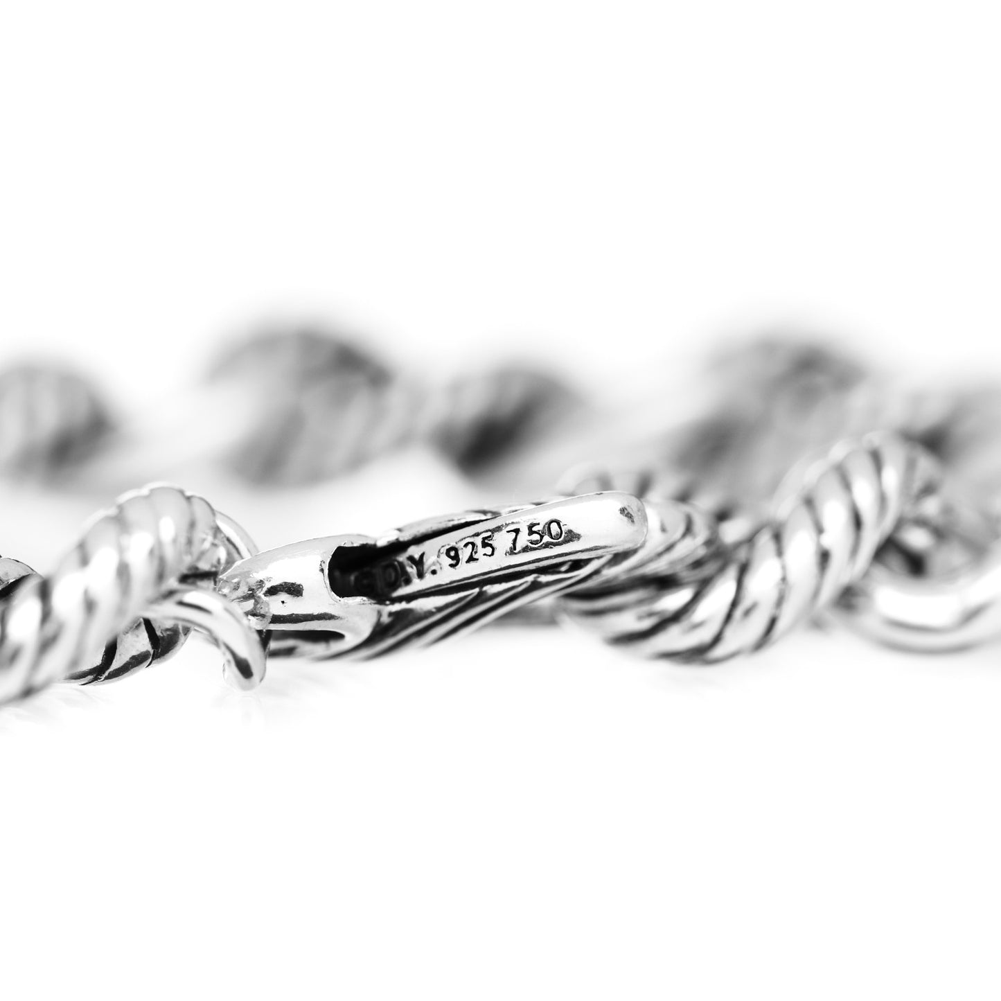 Sterling Silver 18K Yellow Gold Curb Link Bracelet