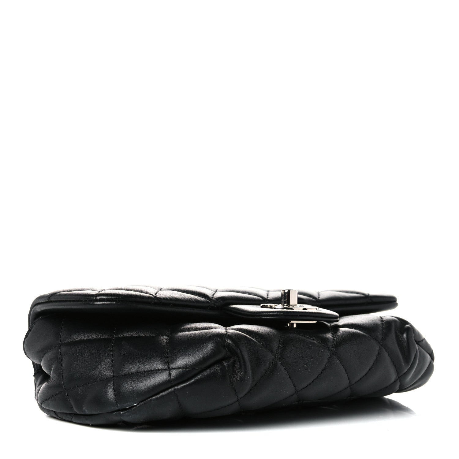Chanel Calfskin Quilted CC Uniform Flap Belt Bag Black 4 of 15