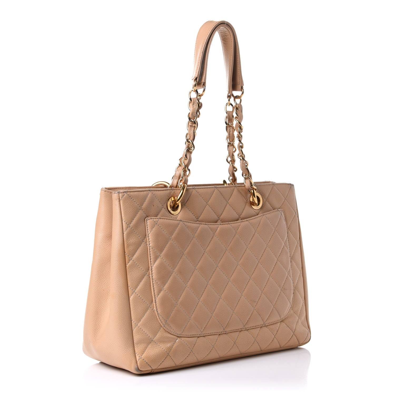 Chanel Caviar Quilted Grand Shopping Tote GST Beige Clair 2 of 11