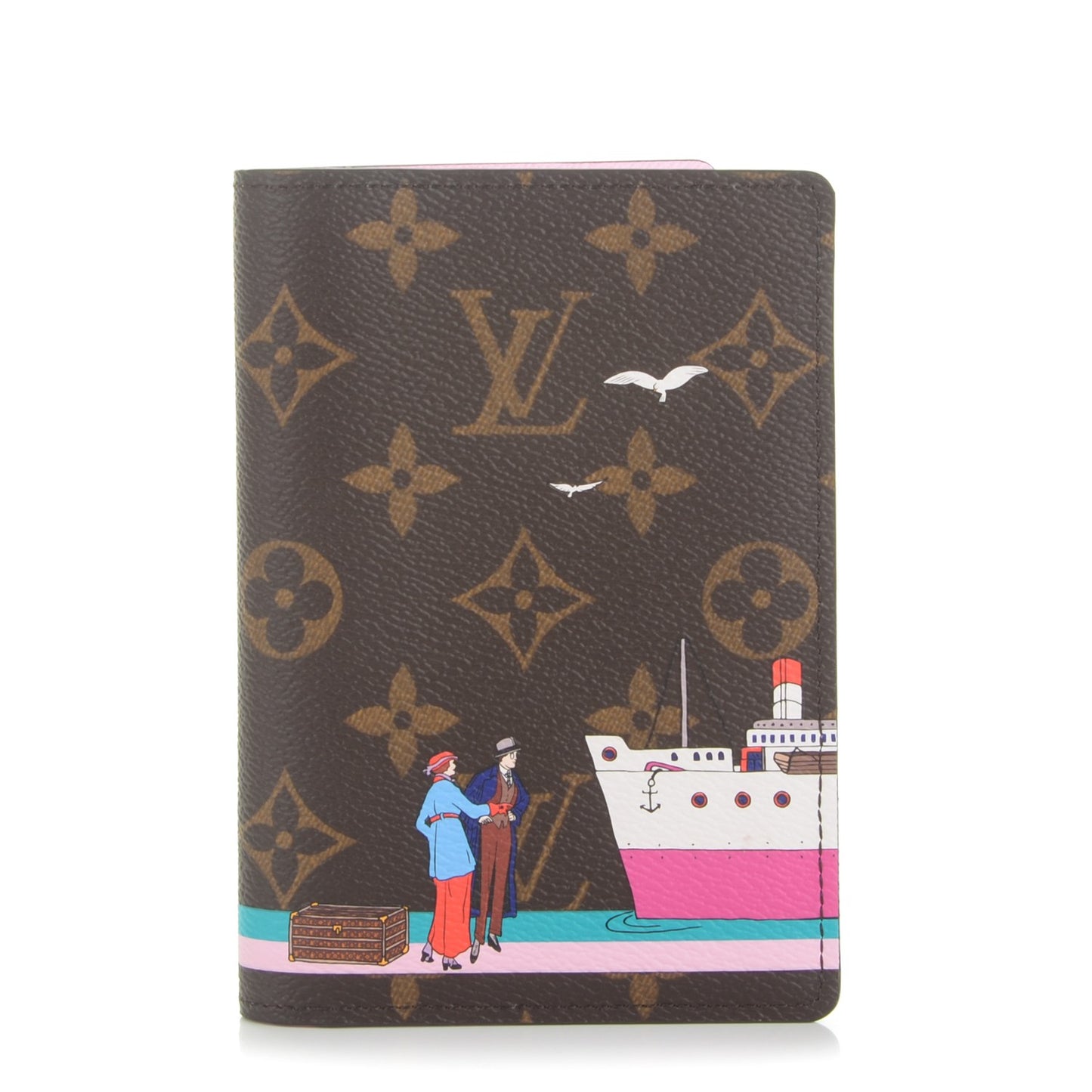 Monogram 2016 Christmas Animation Passport Cover Rose Ballerine
