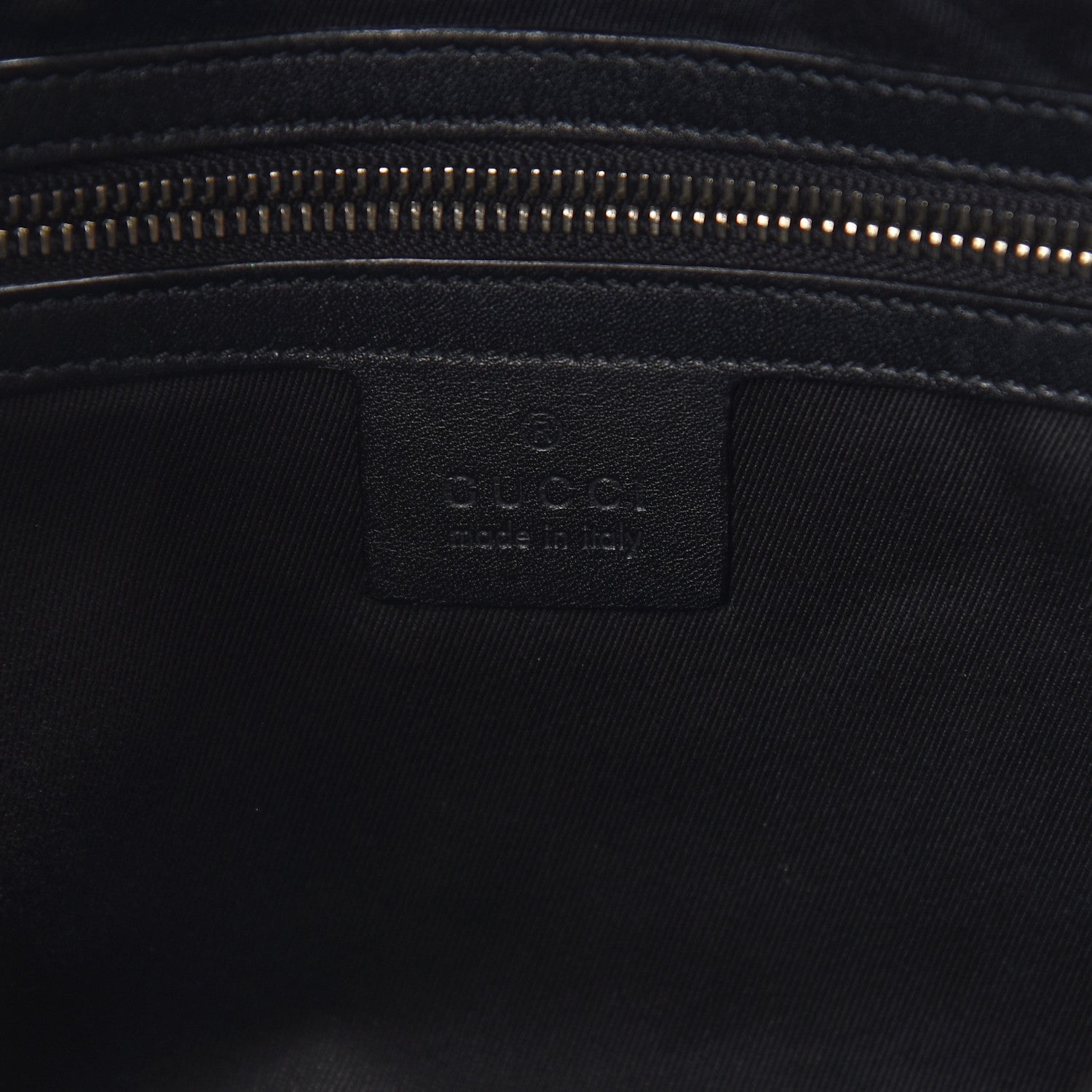 Gucci Denim Monogram Half Moon Hobo Black 5 of 12