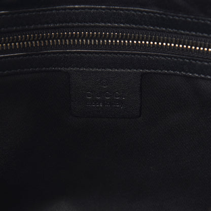 Gucci Denim Monogram Half Moon Hobo Black 5 of 12