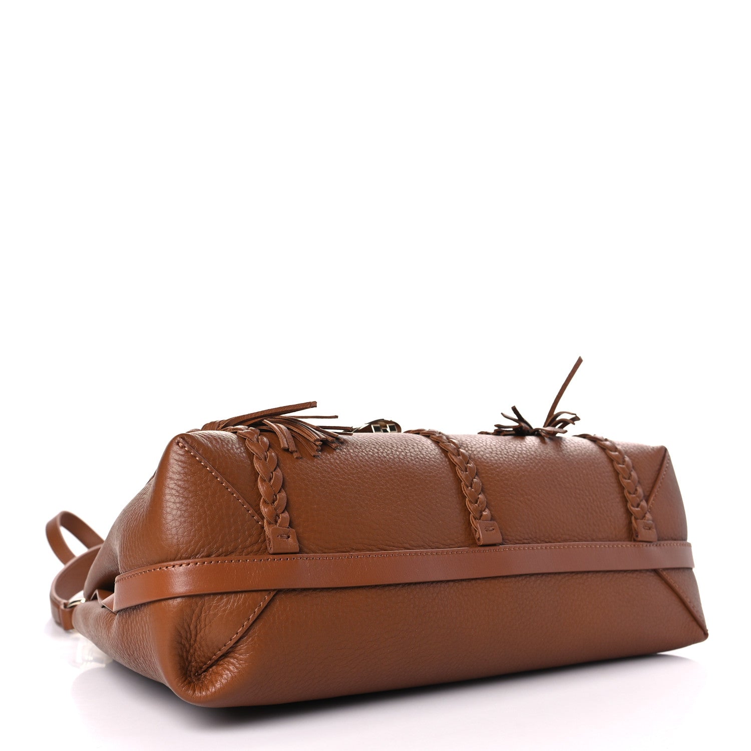 Chloe Grained Calfskin Medium Penelope Shoulder Bag Caramel 7 of 9