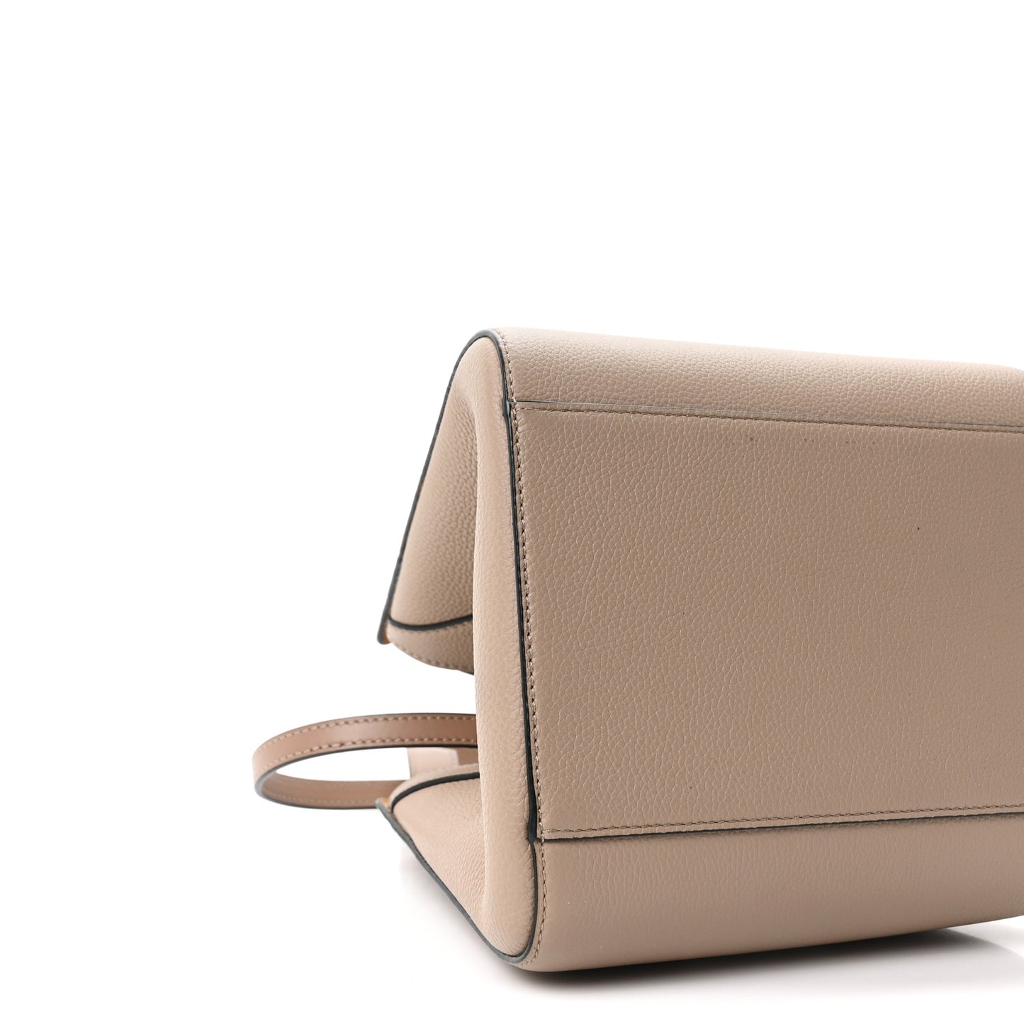 Soft Grained Calfskin Small Hammock Nugget Shoulder Bag Sand Mink