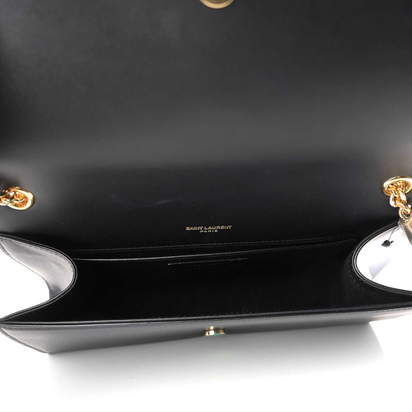 Smooth Calfskin Medium Classic Monogram Kate Tassel Satchel Black