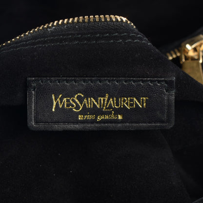 Saint Laurent Patent Calfskin Large Muse Two Black 6 of 7