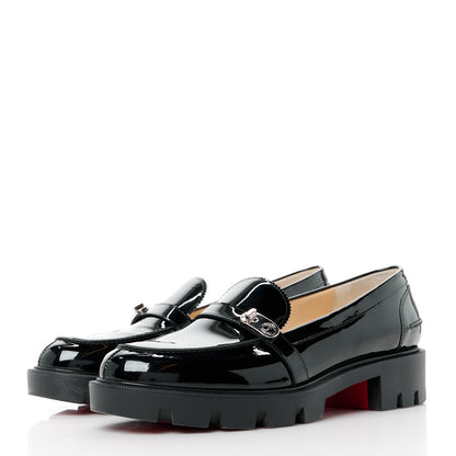 Christian Louboutin Patent Lock Woody Loafers 41 Black 3 of 9